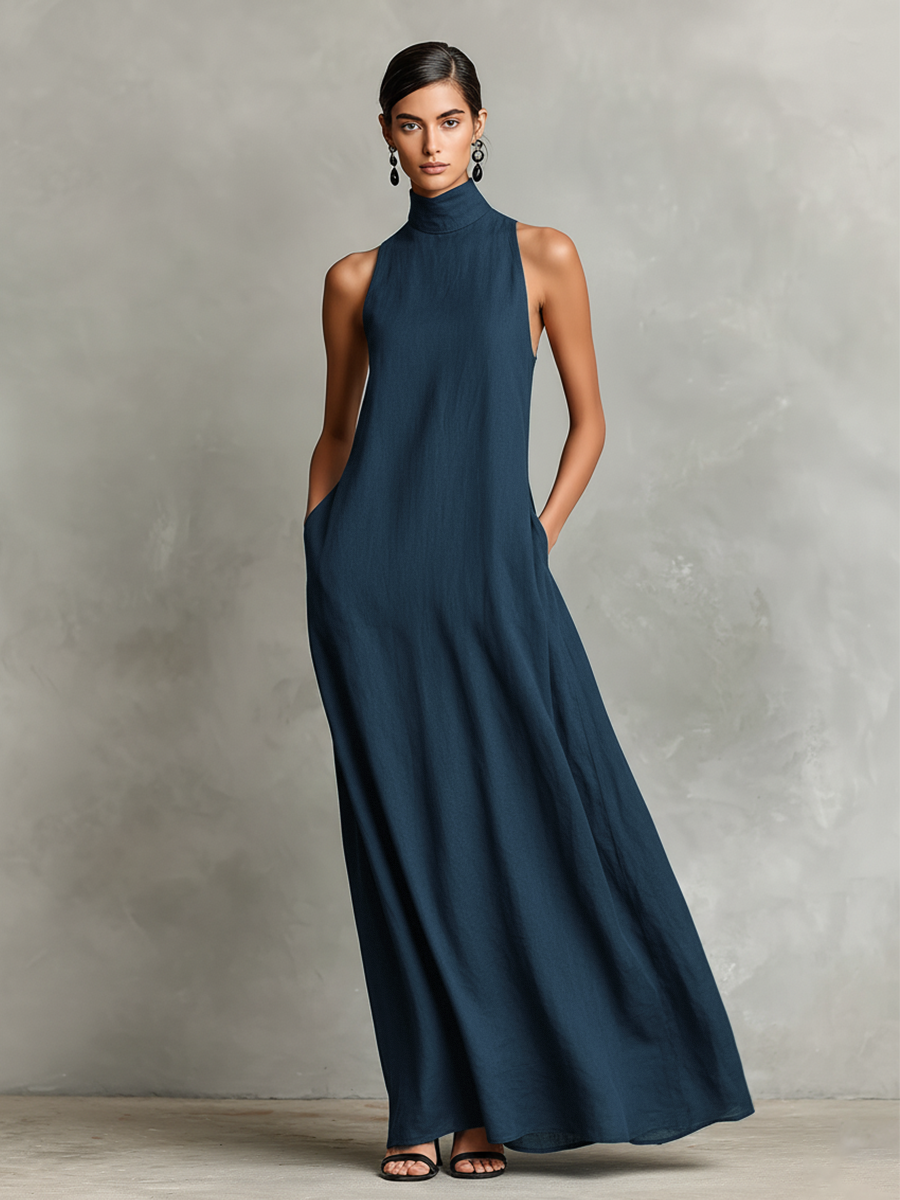Catalina | Long Minimalist Sleeveless Dress