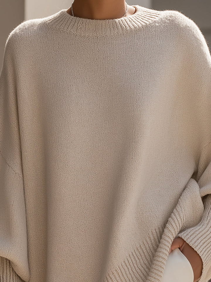 Ludovica | Oversized Sweater with Wide Neckline