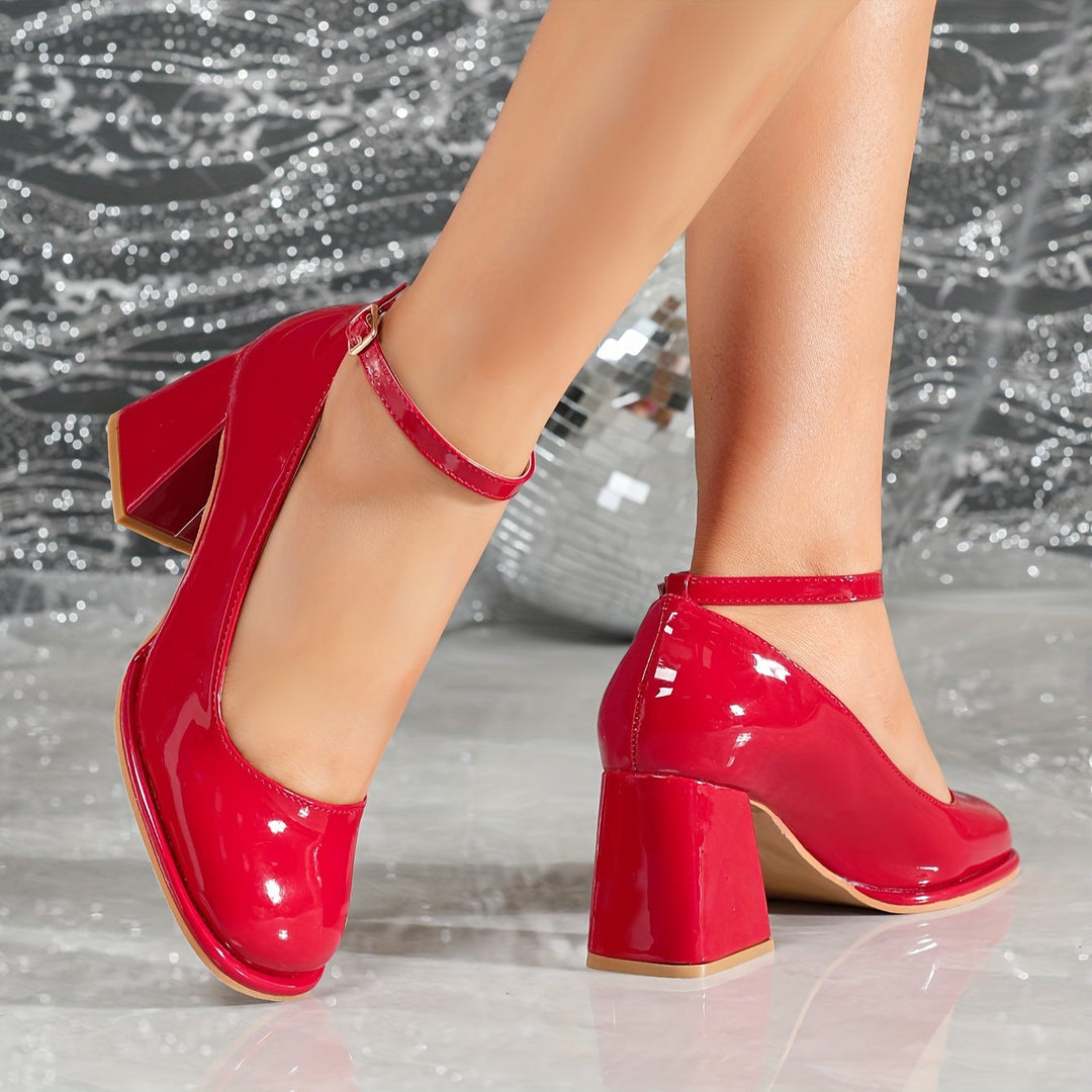 June™ | Patent Strap Heels