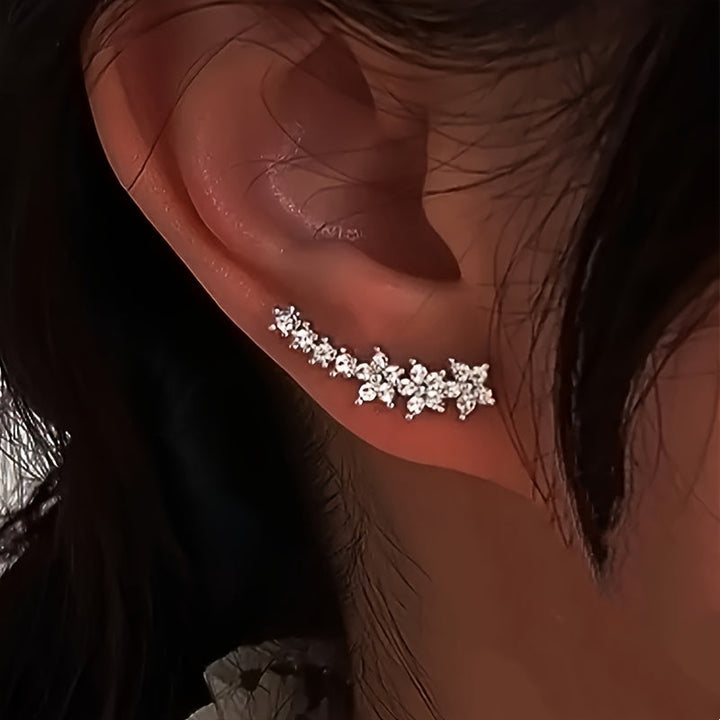 Timeless Silver Floral Earrings