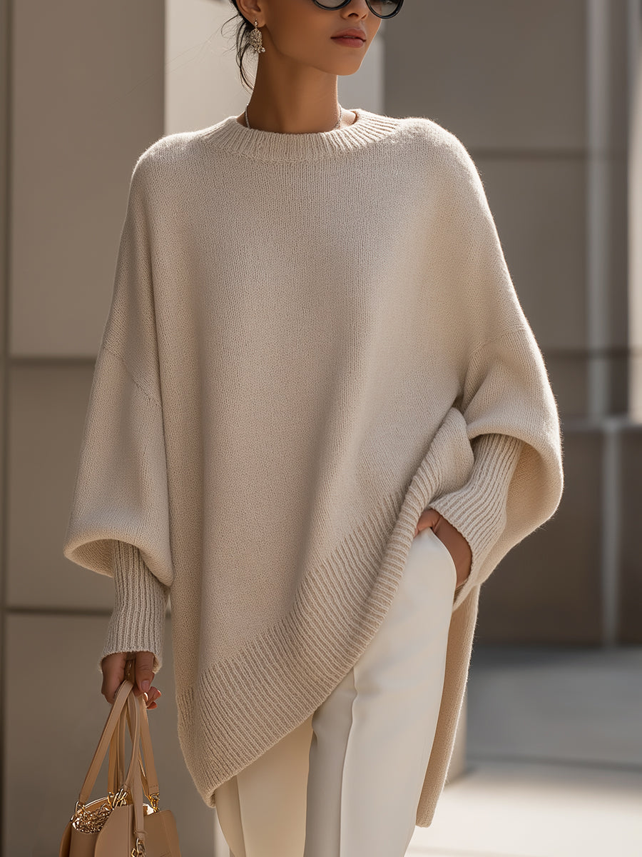 Ludovica | Oversized Sweater with Wide Neckline