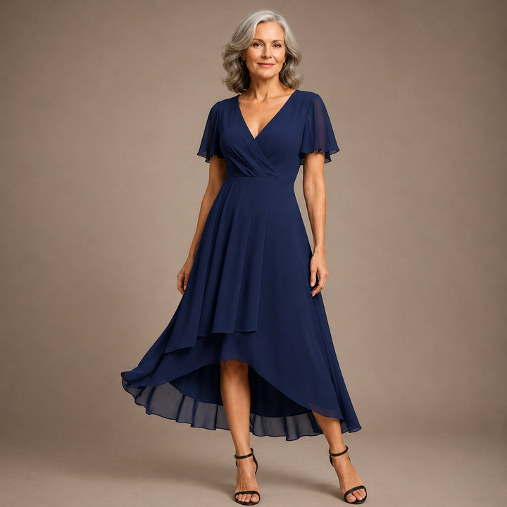 Aria™ | Elegant Butterfly Sleeve Maxi Dress