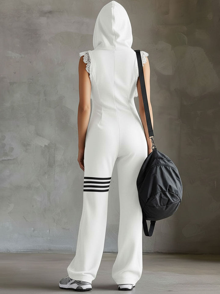 Kendra™ | Hooded Athletic Jumpsuit