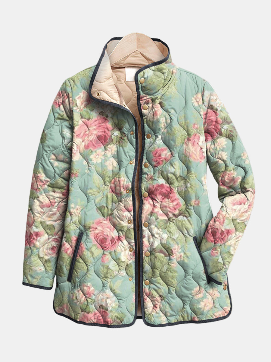 DELACROIX | Padded Jacket with Light Old Roses