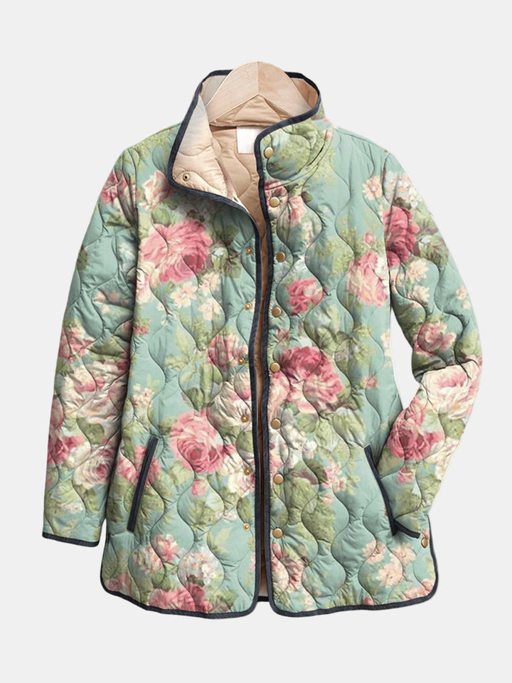 DELACROIX | Padded Jacket with Light Old Roses