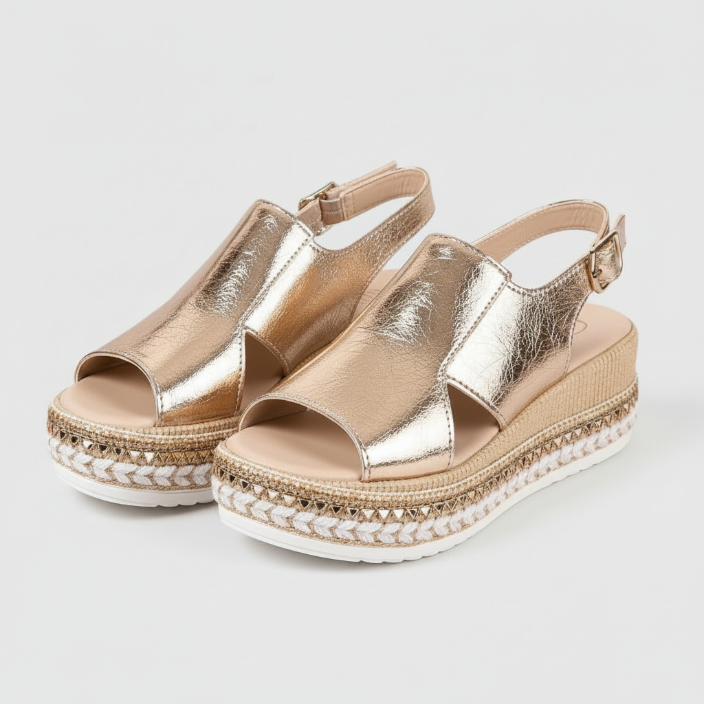 Celestia™ | Metallic Platform Sandals
