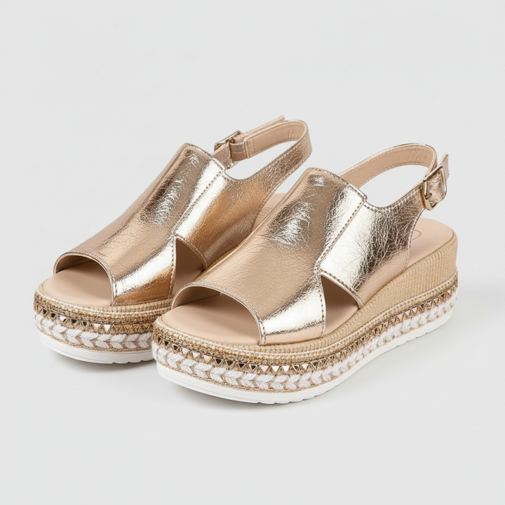 Celestia™ | Metallic Platform Sandals
