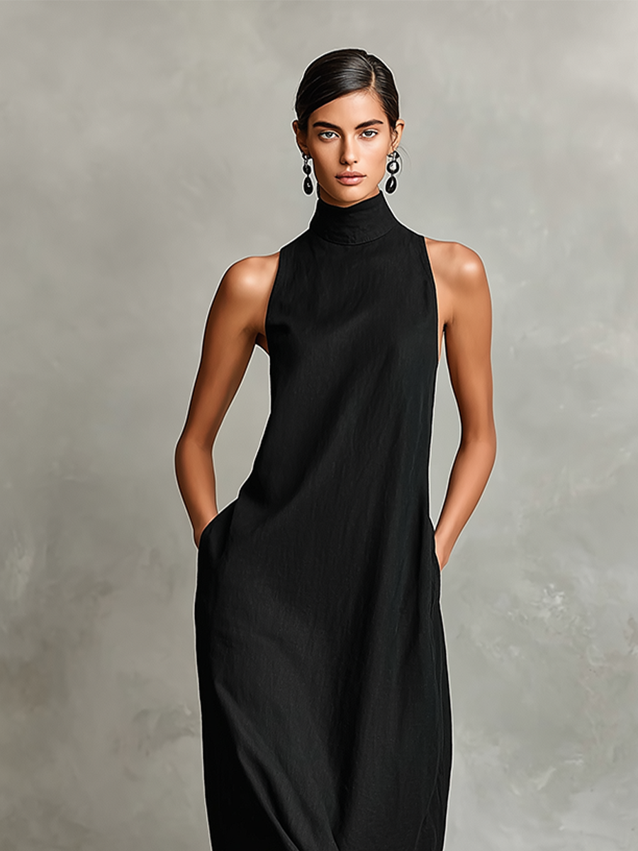 Catalina | Long Minimalist Sleeveless Dress