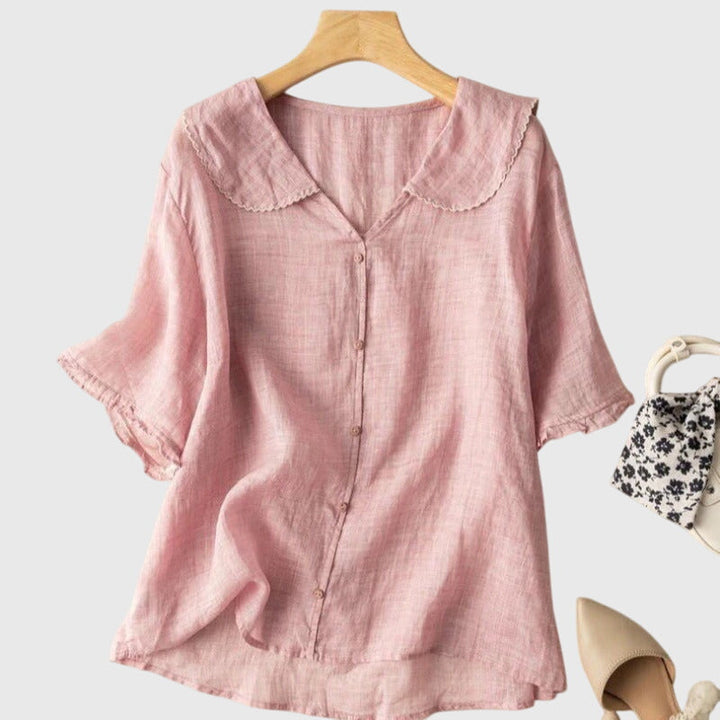 Women's Blouse | Short Sleeve Rounded