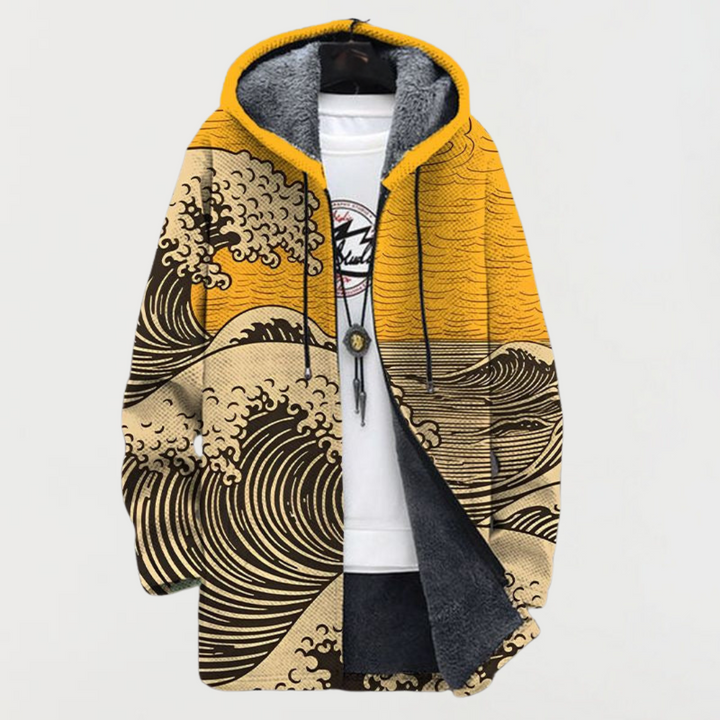 Lennox | Wave Pattern Coat