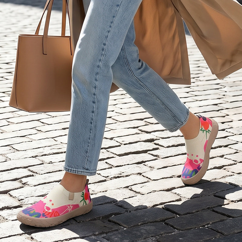 Sophia™ | Artistic Print Slip-On with Soft Sole