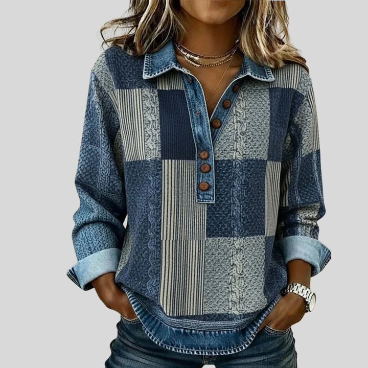 Meridell™ | Color Block Print Sweater