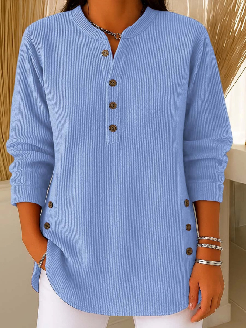 Nives | Henley Tunic with Buttons