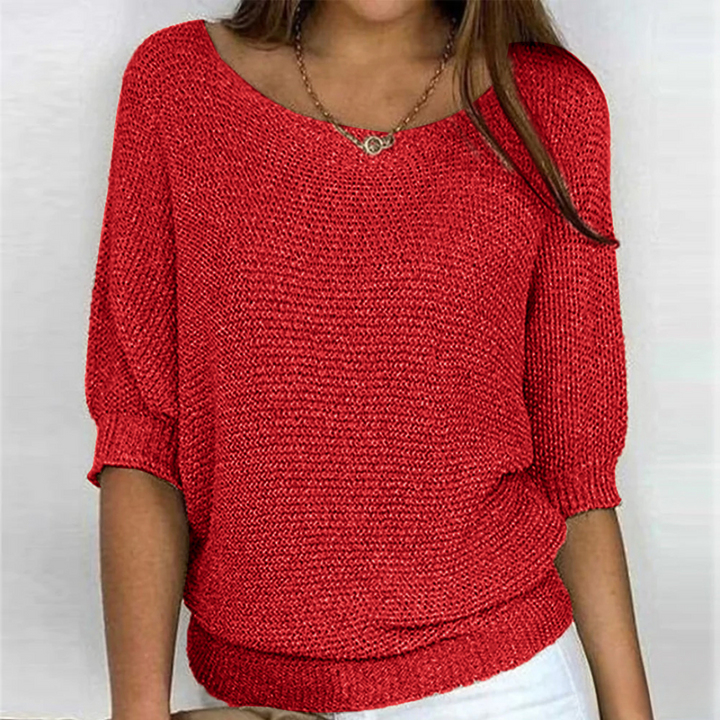Gabriela™ | Elegant Braided Knit Sweater
