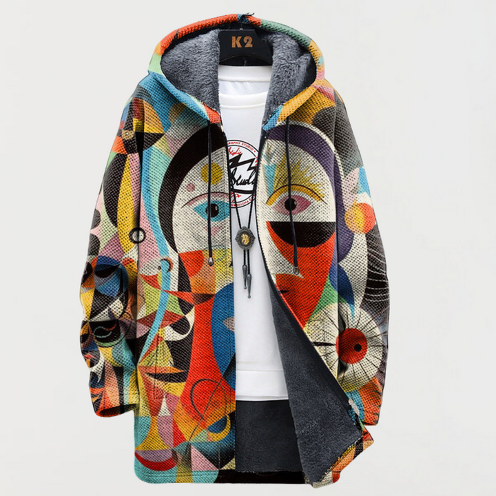 Morgan | Coat with Abstract Pattern