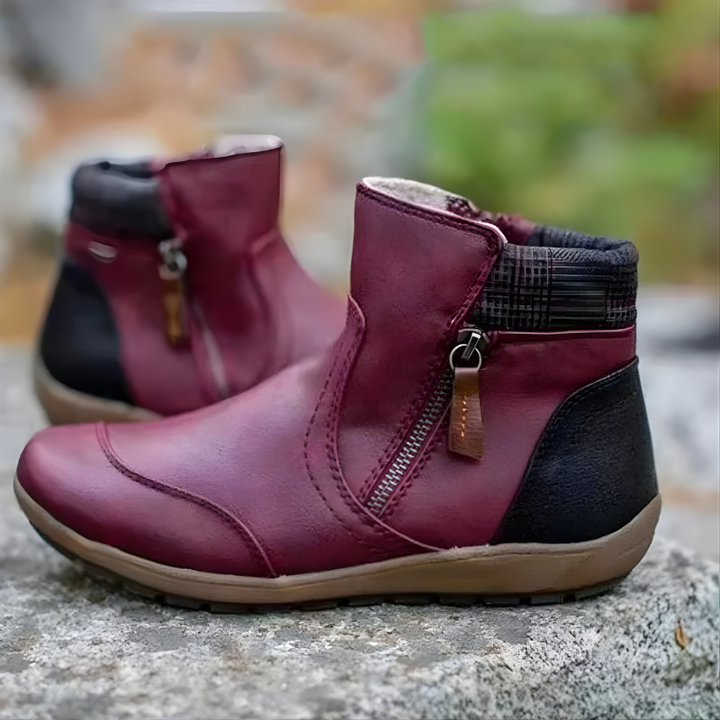 Moira Premium Zipper Orthopedic Waterproof Boots