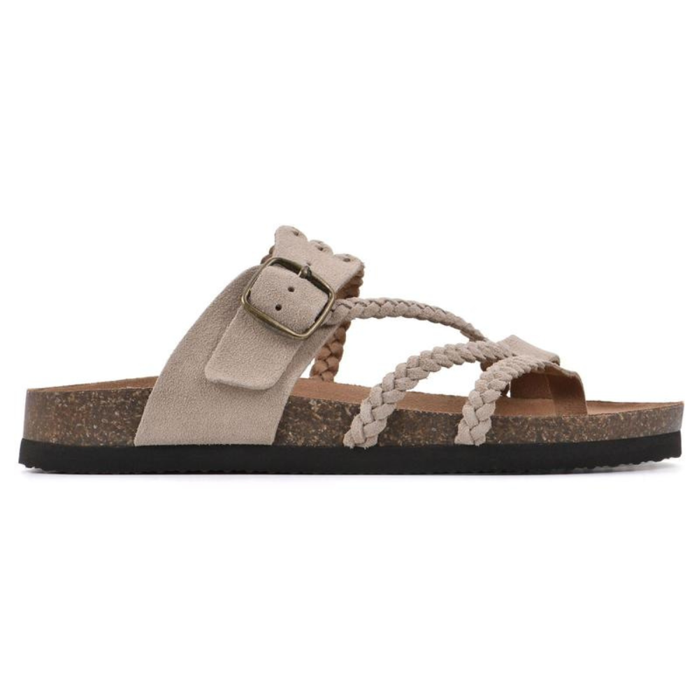 Hayleigh™ | Braided Cork Footbed Sandals