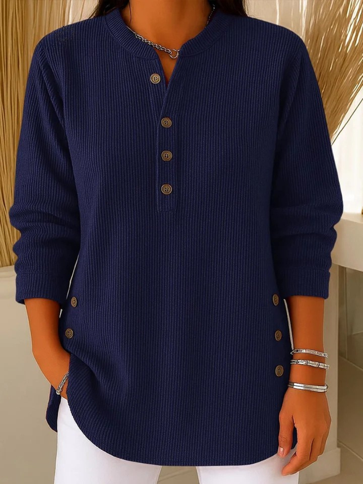 Nives | Henley Tunic with Buttons