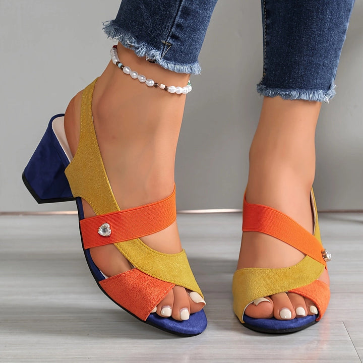 Belle™ | Cross Strap Comfort Heels