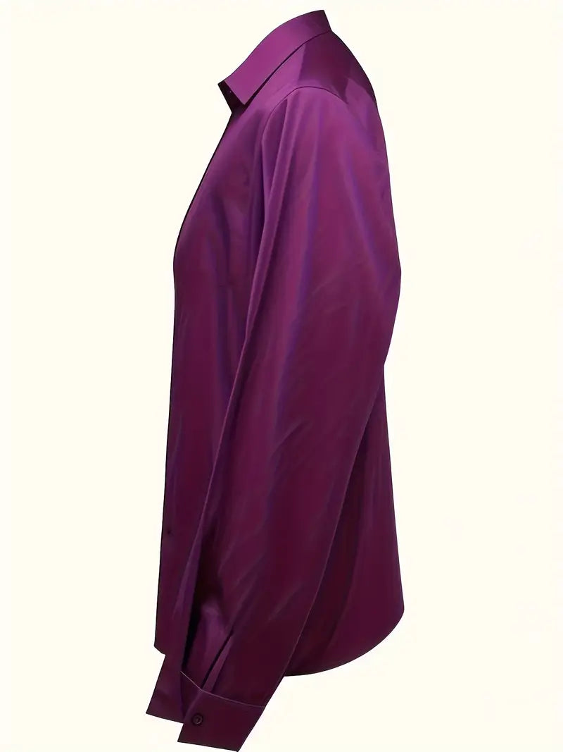 Women’s Blouse | Long Sleeve Collared V-Neck