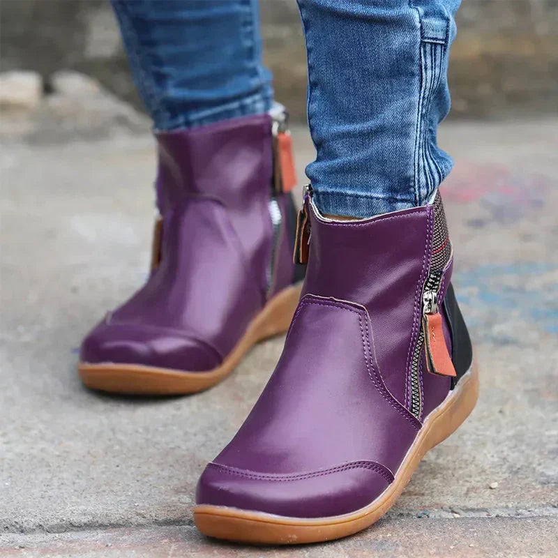 Moira Premium Zipper Orthopedic Waterproof Boots