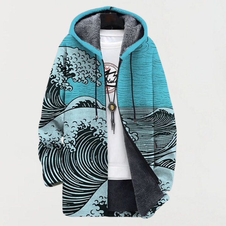 Lennox | Wave Pattern Coat
