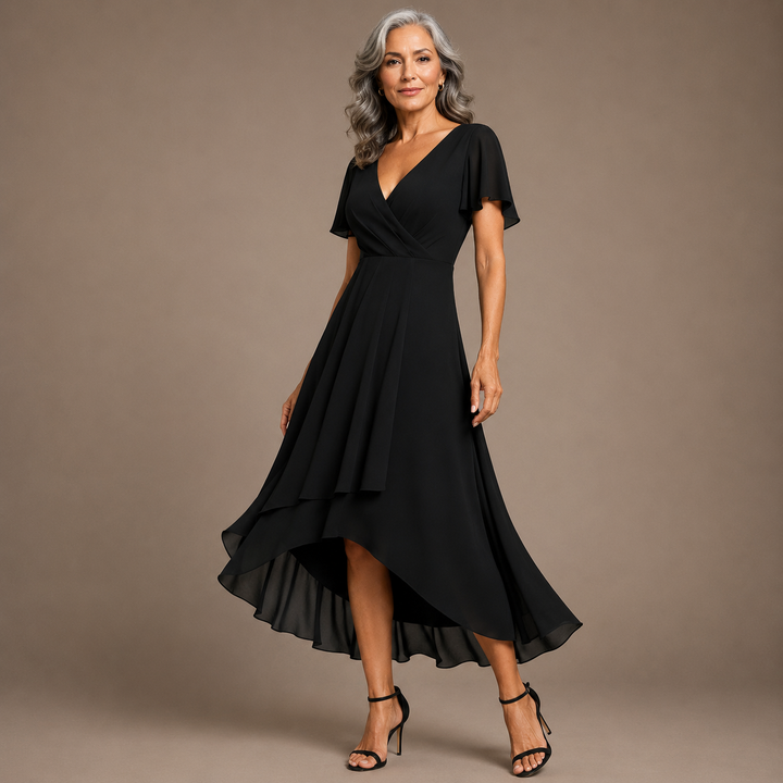 Aria™ | Elegant Butterfly Sleeve Maxi Dress