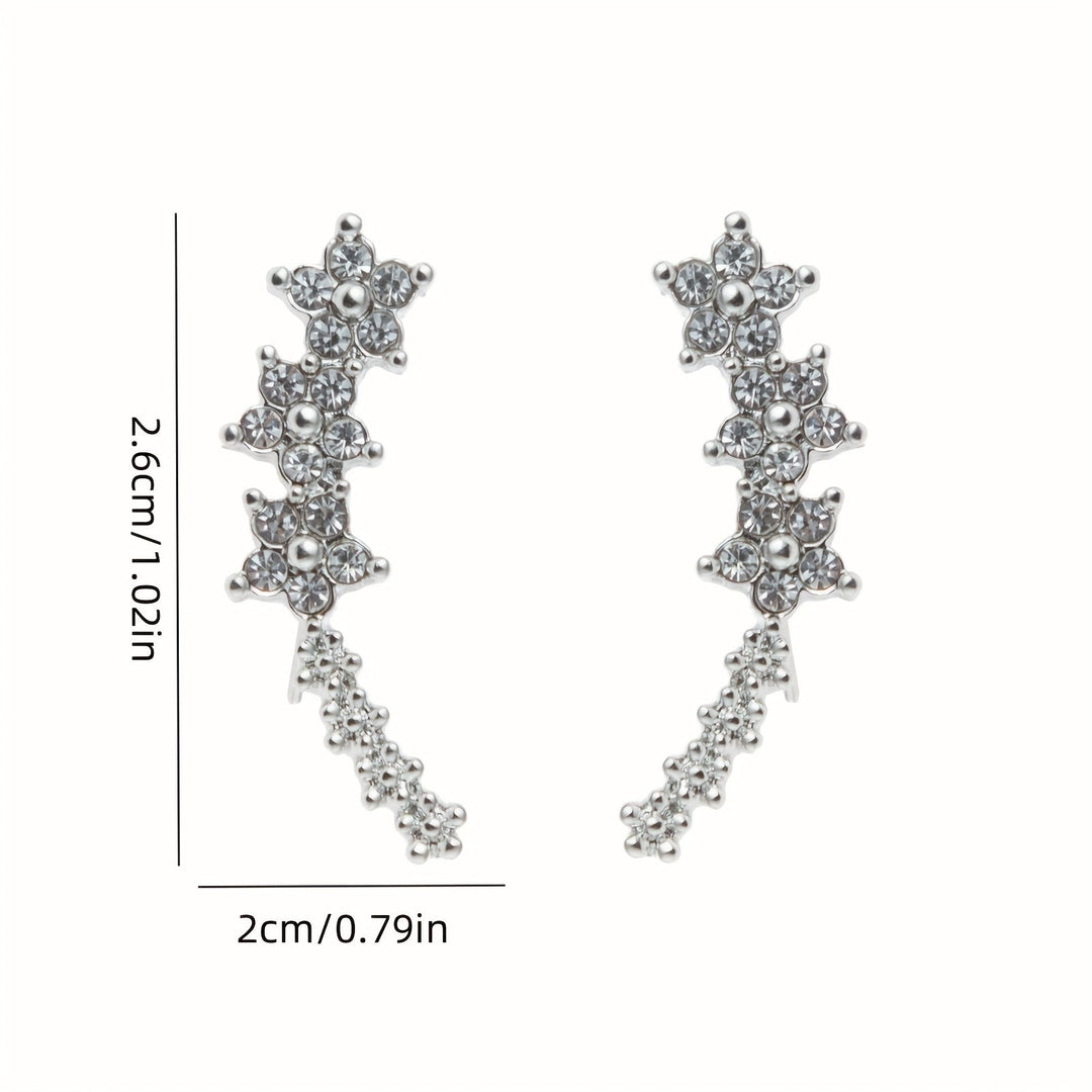 Timeless Silver Floral Earrings