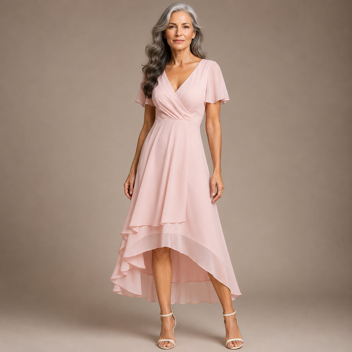 Aria™ | Elegant Butterfly Sleeve Maxi Dress