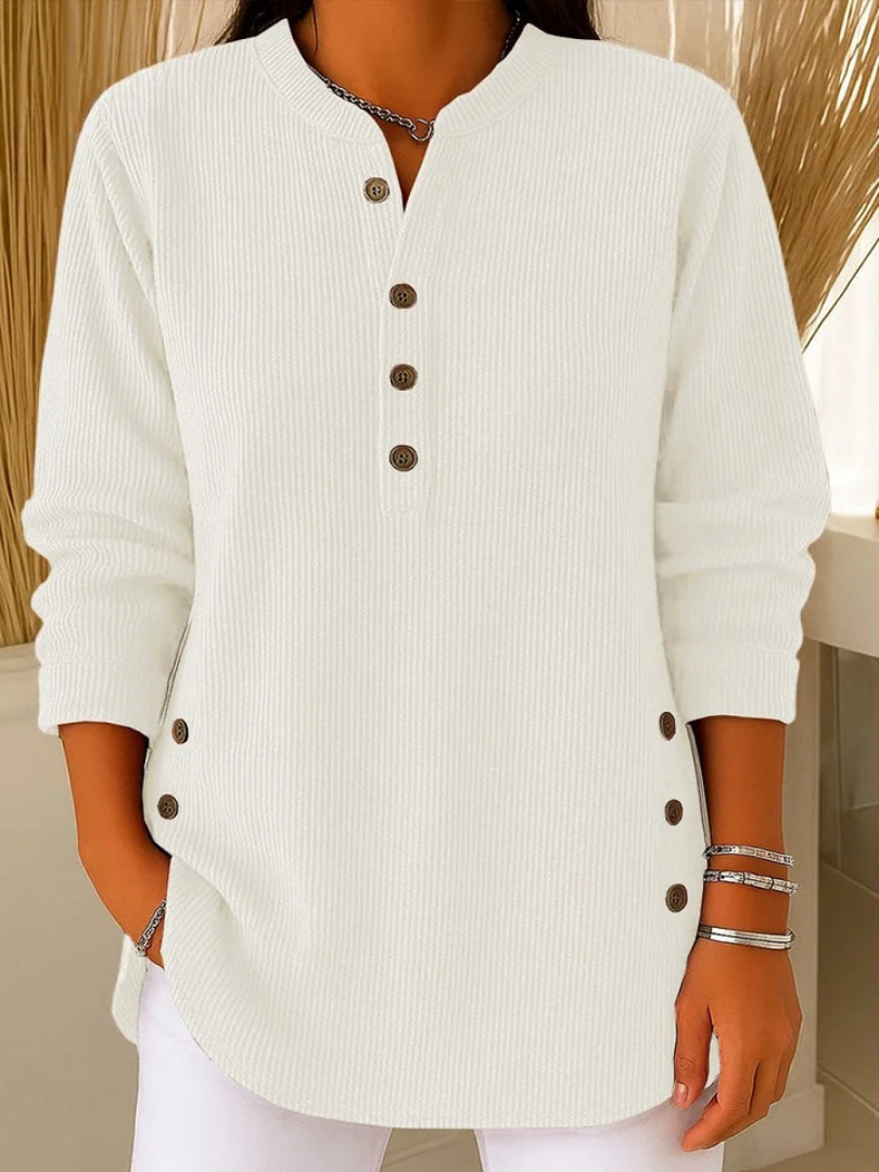 Nieves™ | Henley Tunic with Buttons