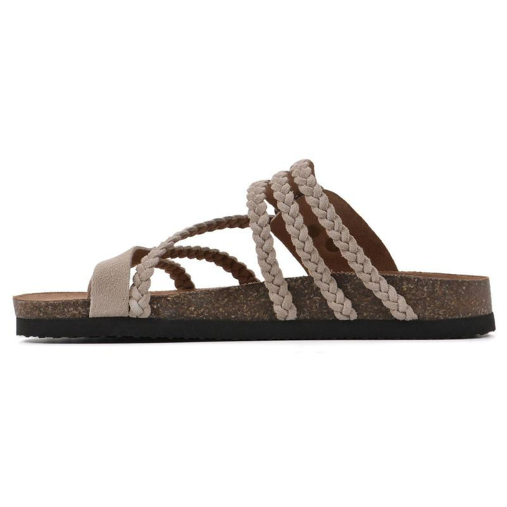 Hayleigh™ | Braided Cork Footbed Sandals