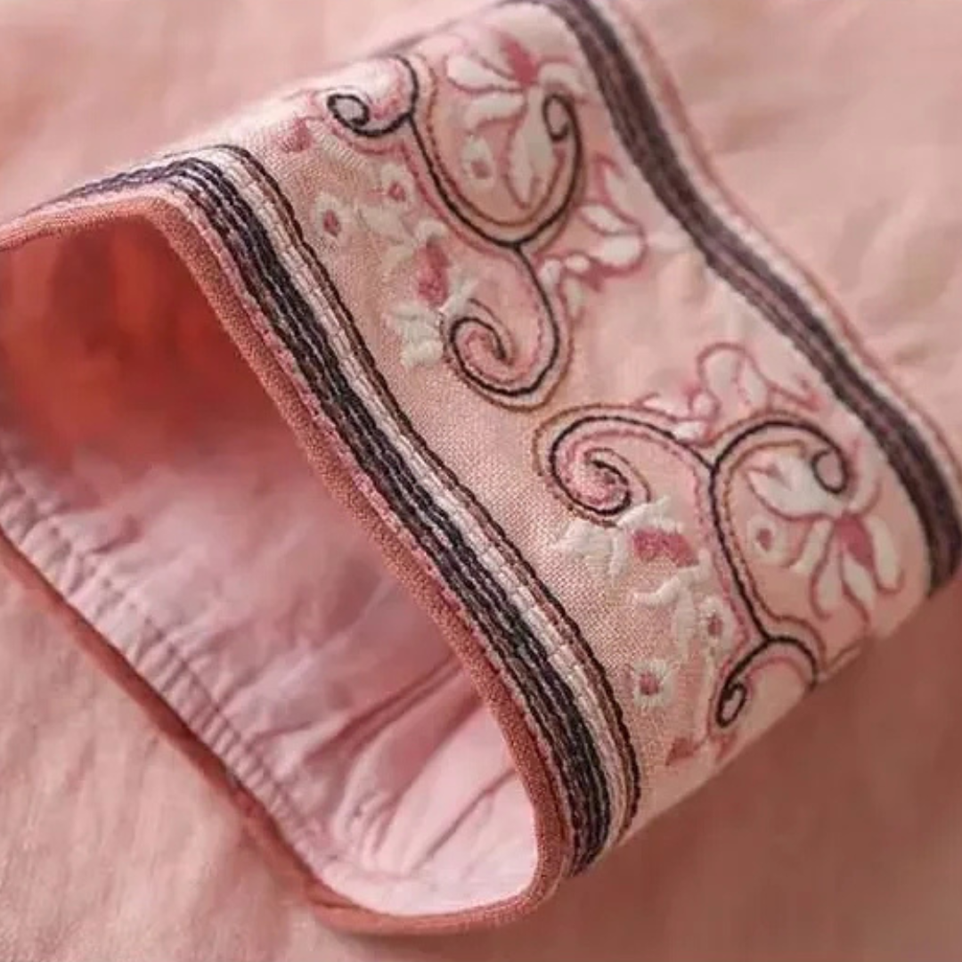 Women’s Blouse | Embroidered Wrap Detail