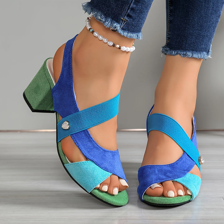 Belle™ | Cross Strap Comfort Heels