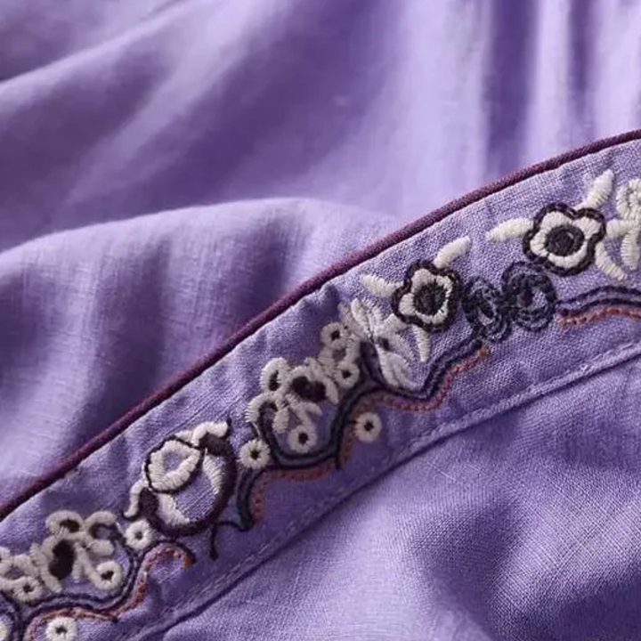 Women’s Blouse | Embroidered Wrap Detail