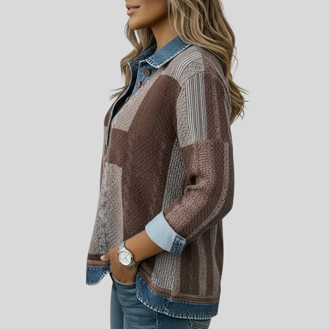 Meridell™ | Color Block Print Sweater