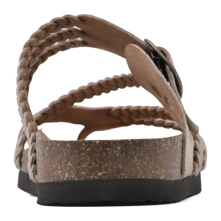 Hayleigh Braided Cork Orthopaedic Sandals - Single Buckle