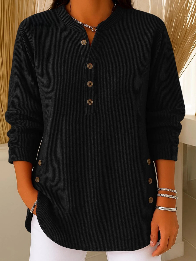 Nives | Henley Tunic with Buttons