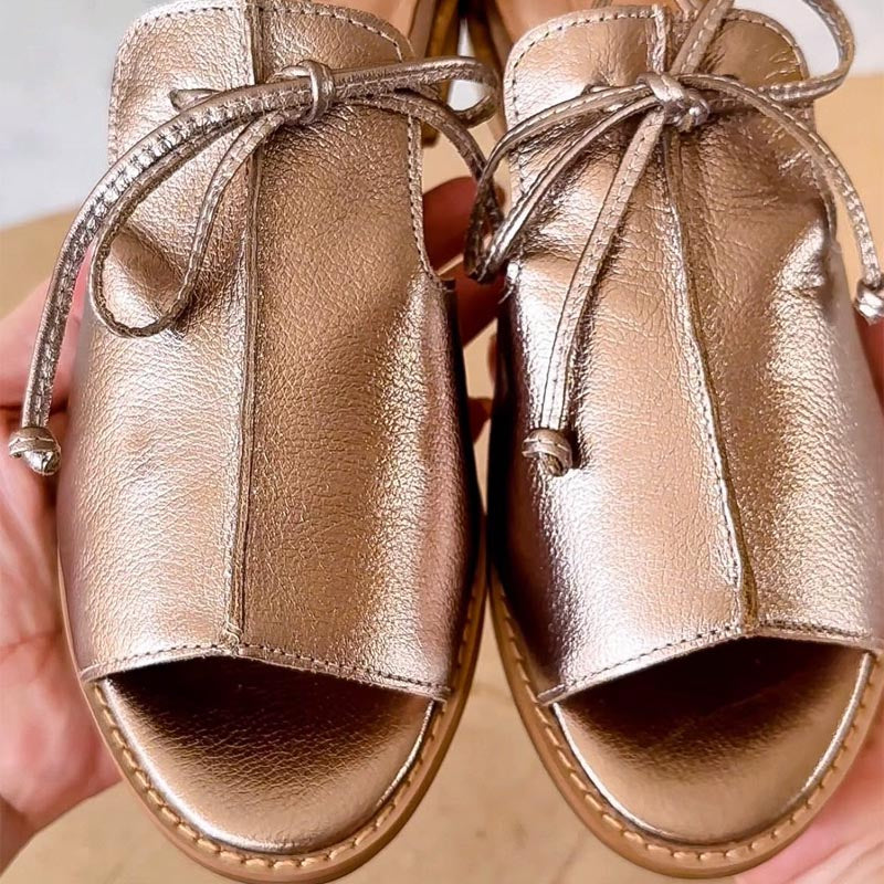 Cloe | Leather Sandals with Straps