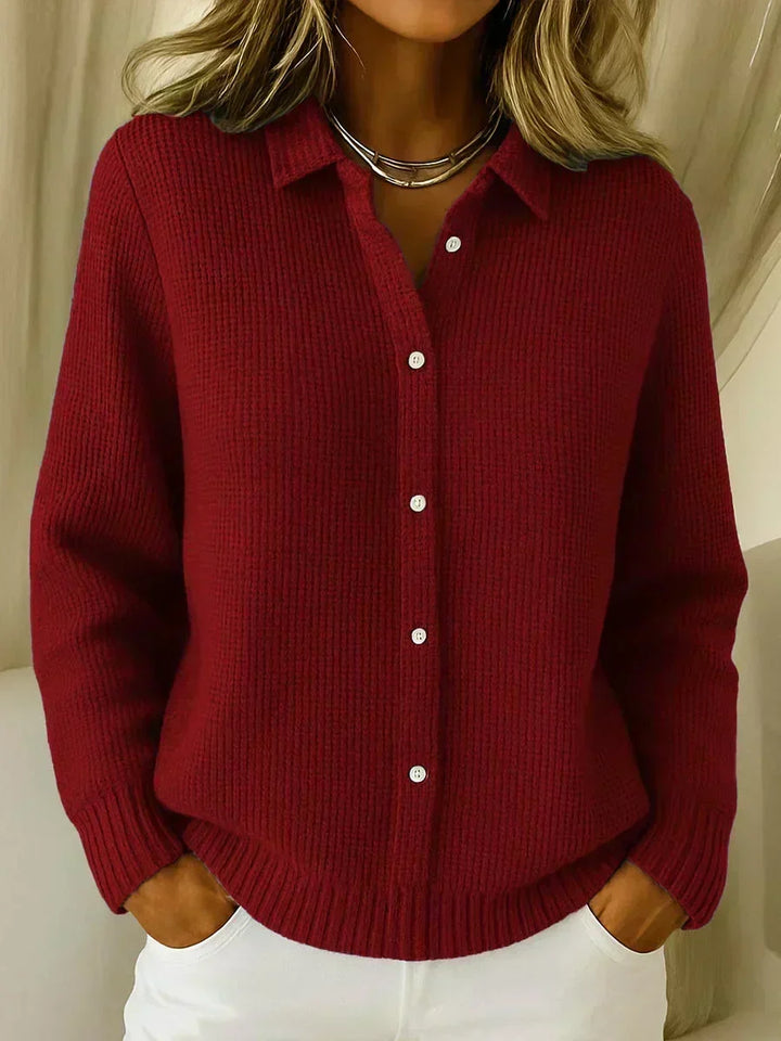 Rachele | Textured Cardigan with Buttons