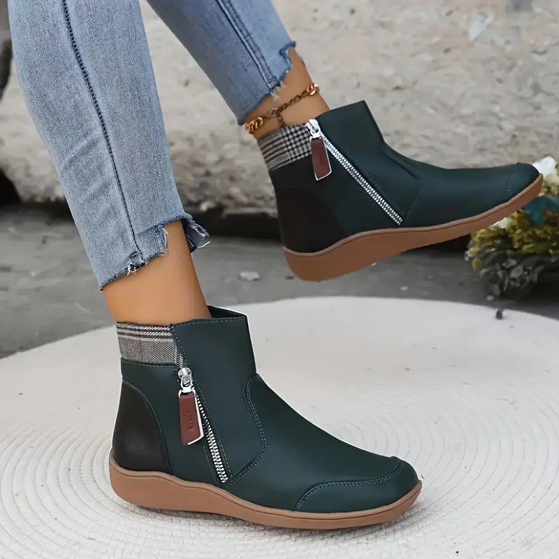 Moira Premium Zipper Orthopedic Waterproof Boots