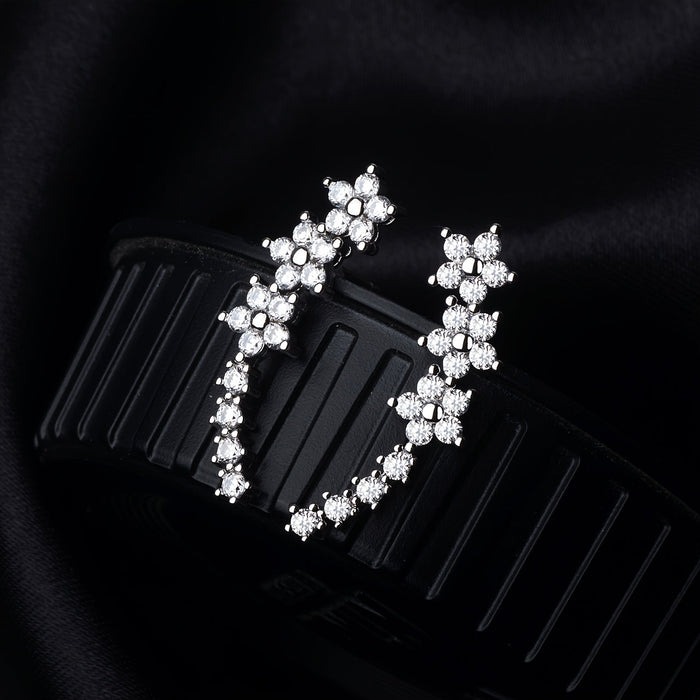 Timeless Silver Floral Earrings