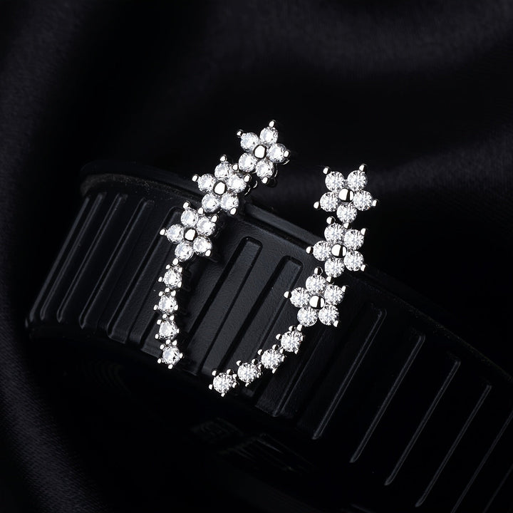 Timeless Silver Floral Earrings
