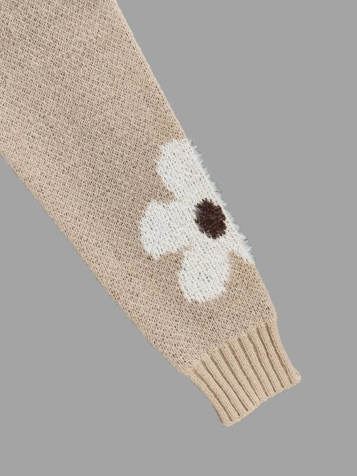 Daisy | Floral Bloom Knit Sweater