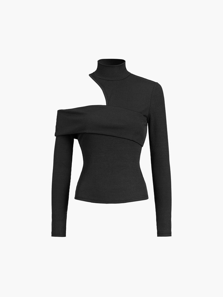 Geneva | Asymmetric High-Neck Top