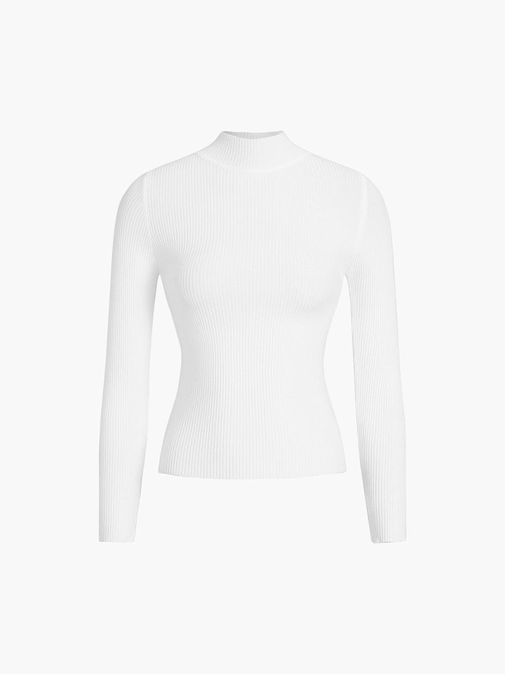 Anais | Ribbed High-Neck Top