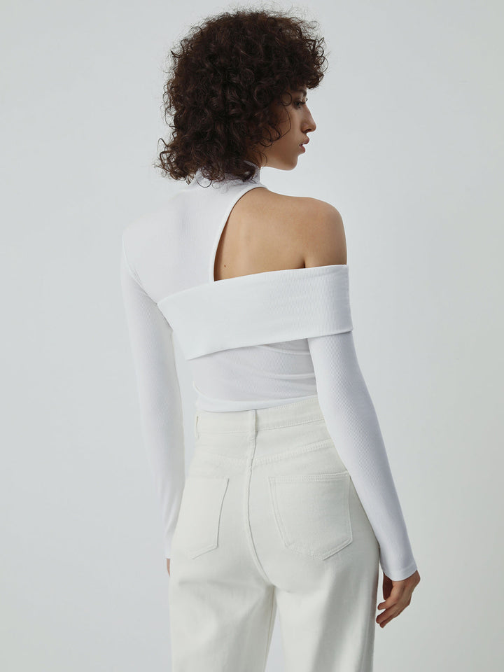 Geneva | Asymmetric High-Neck Top