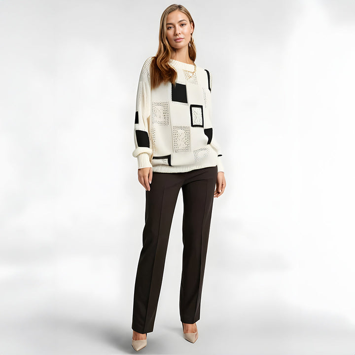 Freya | Cozy Patterned Jumper