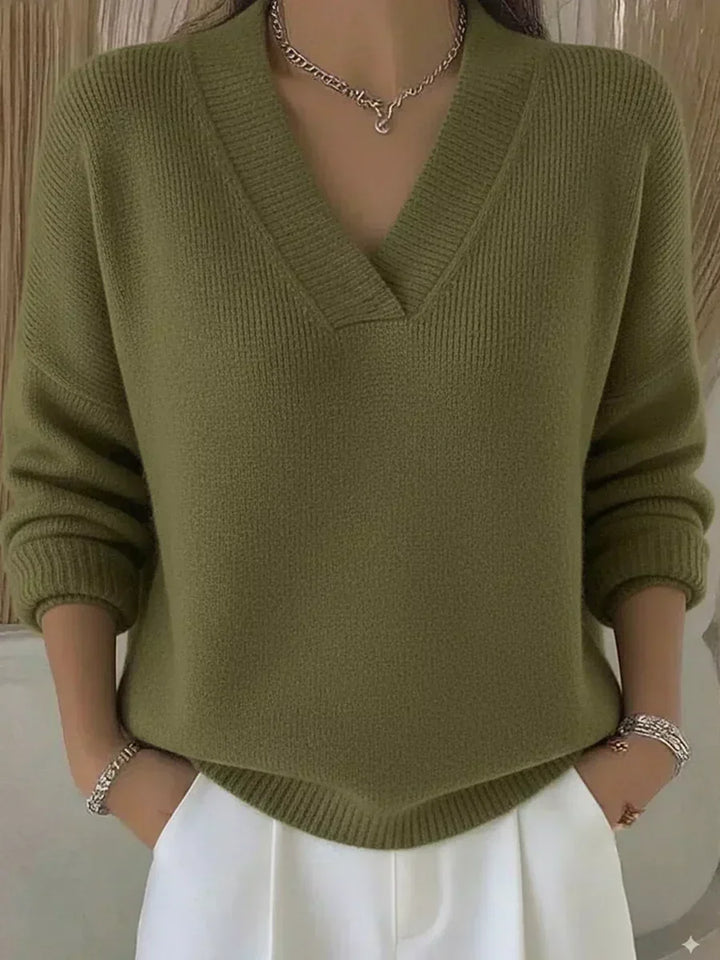Violeta™ | Oversized V-Neck Sweater