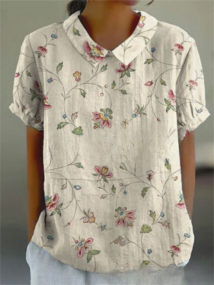 Women's Blouse | Floral Print Collar