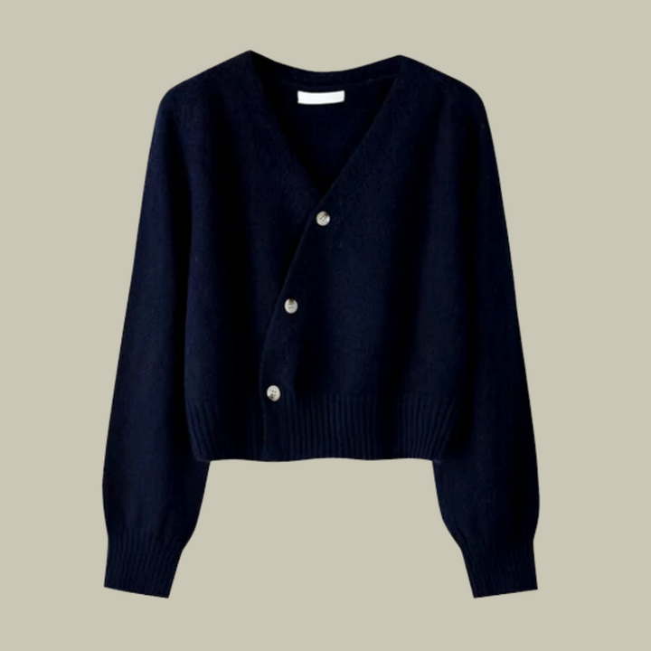 Estelle | Cross-Button V-Neck Cardigan